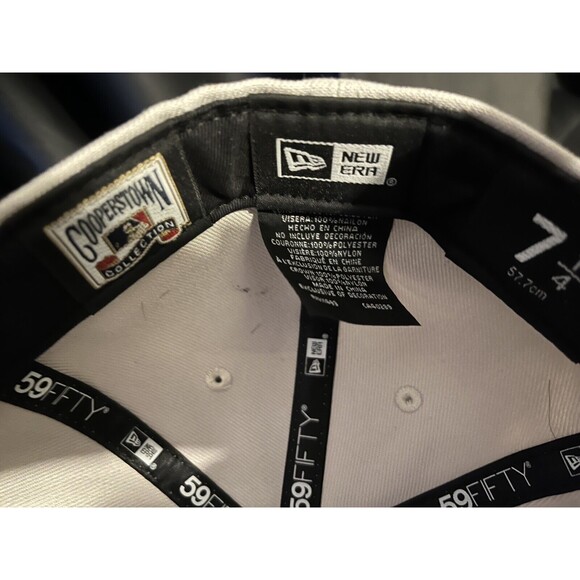 7 1/4 - Boston Red Sox Fitted Hat - Kennedy Stone Navy Ripstop STYLL Mens Unisex - Picture 9 of 9